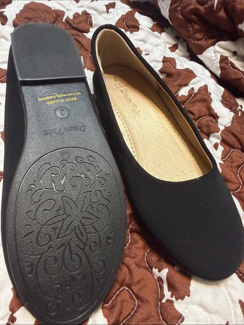 Dream Pairs Black Classic Ballet Flats